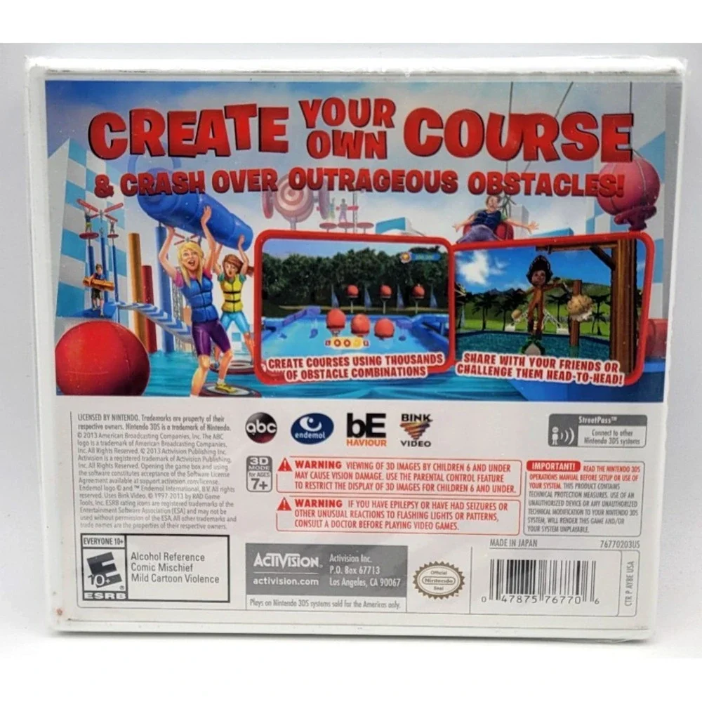 Wipeout Create & Crash Nintendo‎ 3DS FACTORY SEALED NEW 3DS GAME